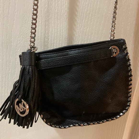 Michael Kors Handbags - NWOT Michael Kors Whipstitched Black Crossbody